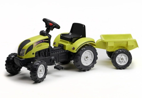 FALK TRAKTOR NA PEDAŁY Z PRZYCZEPĄ RANCH TRAC 2-5 LAT LIMONKA 2053AC 