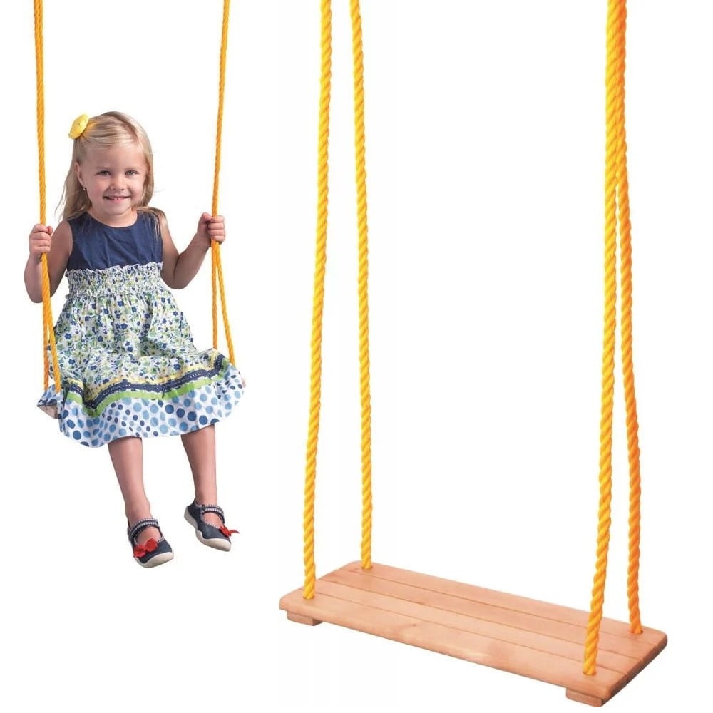 Drewniana Huśtawka Deska WOODY do 50 kg. Twarde fakty o klasycznym rozwiązaniu