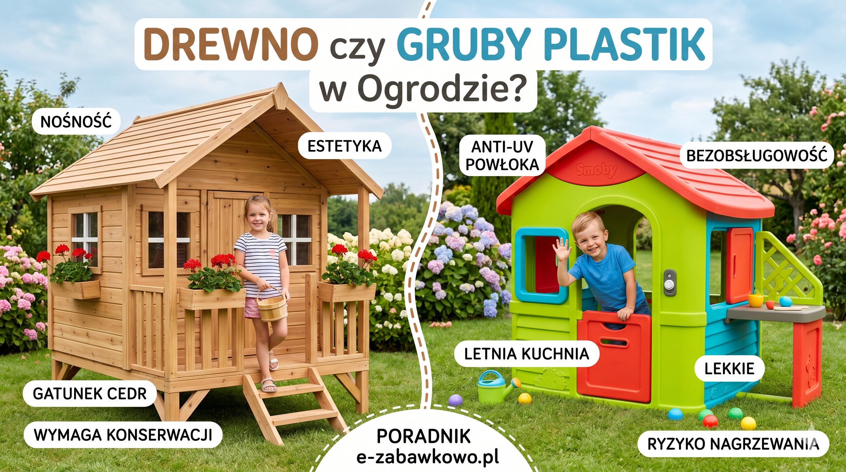 Drewno czy gruby plastik do ogrodu? Zestawienie kosztów, trwałości i błędów konserwacji