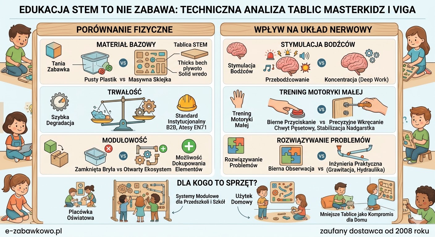 Edukacja STEM to nie zabawa. Dlaczego tablice Masterkidz i Viga kosztują tyle pieniędzy?